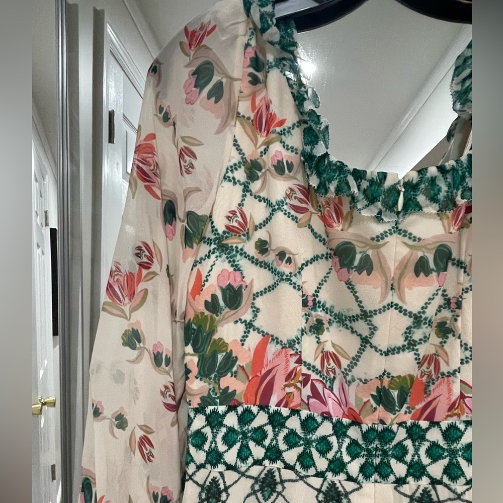 Saloni Denise Midi Dress Size UK 8 or US 4 - Picture 8 of 8